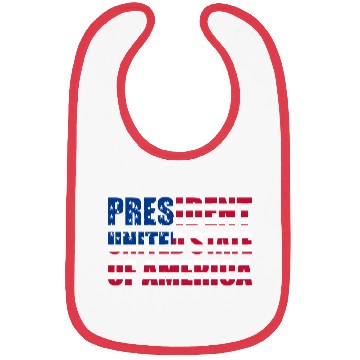 Discover American Flag President Bibs design