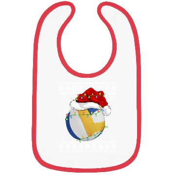 Discover Volleyball Player Ugly Christmas Bibs