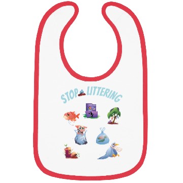 Discover Stop Littering Environment Embrace Recycling Bibs