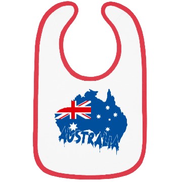 Discover Aussie Flag Map Bibs Design