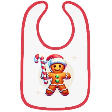 Discover Gingerbread Man Christmas Cheer Bibs