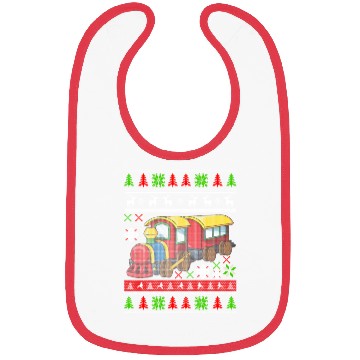 Discover Christmas Kids Train Bibs