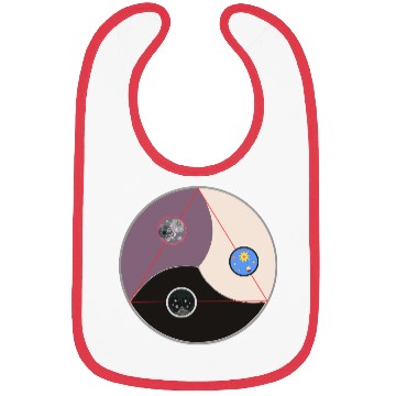 Discover Three worlds Circle Bibs