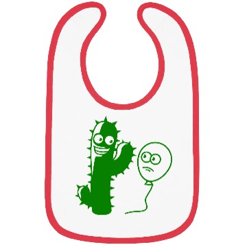 Discover Cactus Balloon Friends Handshake Greeting Spikes Bibs