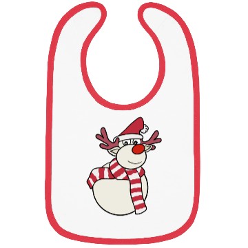 Discover Reindeer Snowman Bibs