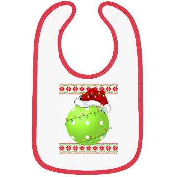 Discover Pickleball Player Christmas Bibs