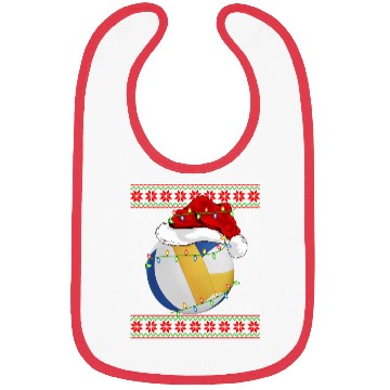 Discover Volleyball Player Christmas Bibs