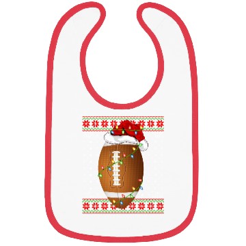 Discover Rugby Player Christmas Bibs