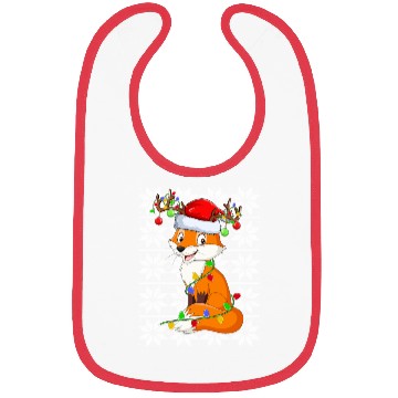 Discover Fox Reindeer Christmas Lights Bibs