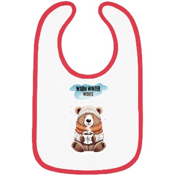 Discover Cozy Bear’s Warm Winter Wishes Bibs