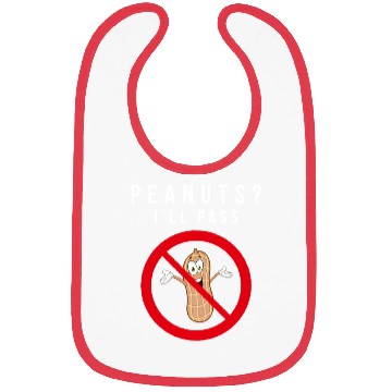 Discover No Peanuts Allowed Bibs