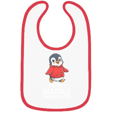 Discover Today I Waddle Through Life Penguin Fun Bibs