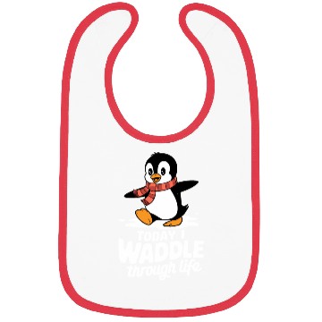 Discover Today I Waddle Through Life Penguin Fun Bibs