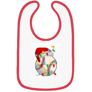 Discover Baseball Christmas Bibs