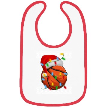Discover Basketball Christmas Bibs