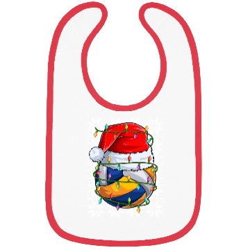 Discover Volleyball Christmas Lights Bibs