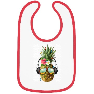 Discover Pineapple Christmas Lights Bibs