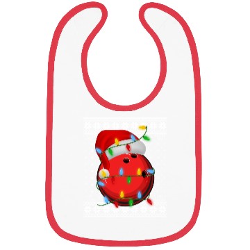 Discover Bowling Ball Christmas Bibs