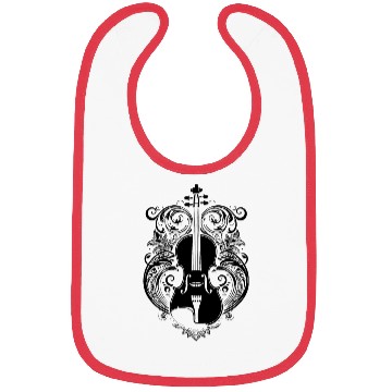 Discover Violin Cartoon Style Bibs