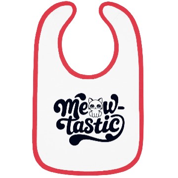Discover Cat Meow-Tastic Fantastic Bibs
