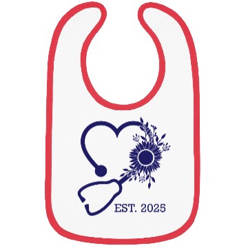 Discover NAVY STETH FLOWER Bibs