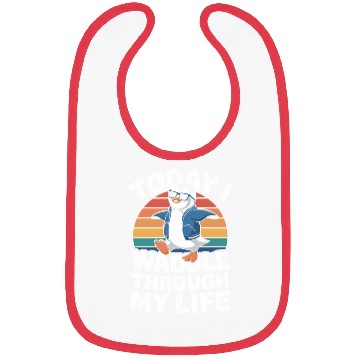 Discover Today I Waddle Through My Life Penguin Bibs