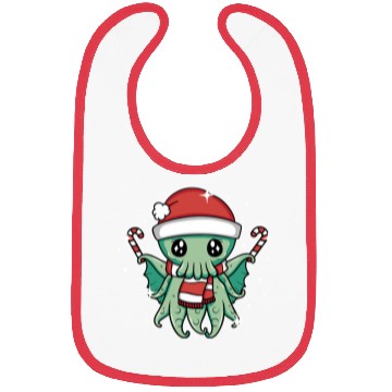 Discover Christmas Cthulhu Bibs