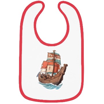 Discover Viking Ship Adventure Art Bibs