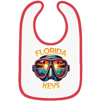 Discover Florida Keys Diving Beach Sunset Bibs