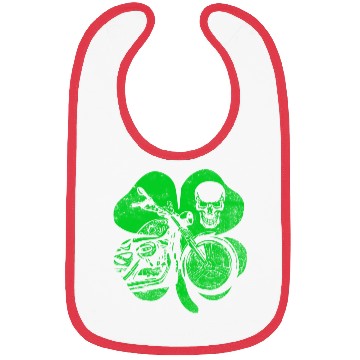 Discover Motorcycle St Patricks Day Biker Skull Bibs