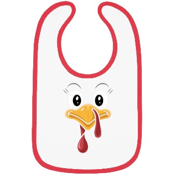 Discover Funny Turkey Face Thanksgiving Humor Bibs