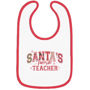Discover Santa Teacher Bibs