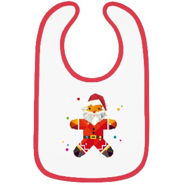 Discover Gingerbread man in Santa design-Creative Christmas Bibs
