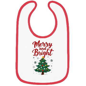 Discover Merry And Bright - Merry Christmas Bibs