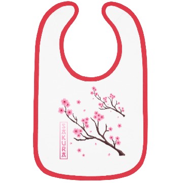 Discover Cherry Blossom Japan Harajuku Manga Japan Sakura Bibs