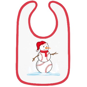 Discover Baseball Snowman Bibs