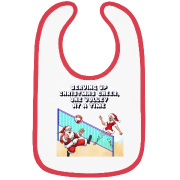Discover Serving Up Christmas Cheer, One Volley At A Time Bibs