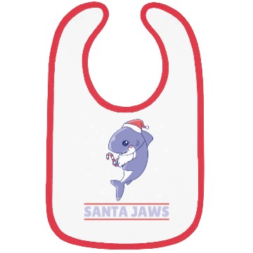 Discover Santa Jaws Bibs