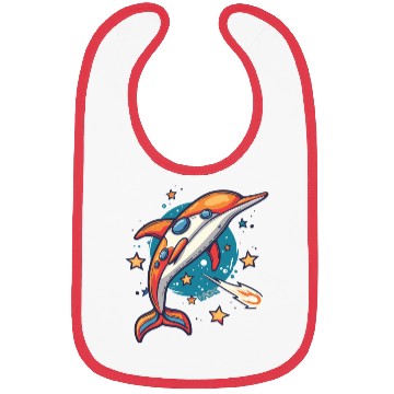 Discover Super Funky Funk Dolphin Bibs