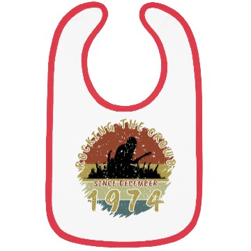 Discover 50th birthday Rocking this planet GIT 12/1974 Bibs
