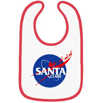 Discover Santa claus funny parody nasa Bibs