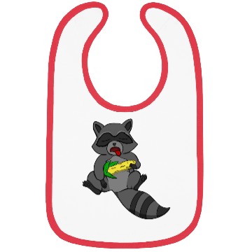 Discover Sleeping Raccoon Bibs