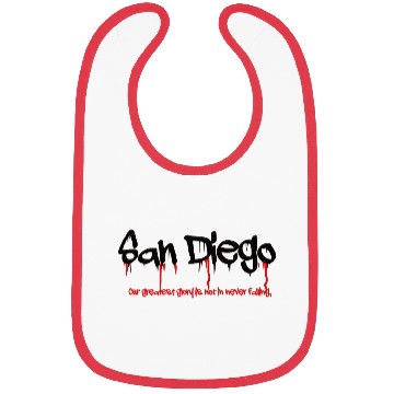 Discover San Diego Creepy Font Bibs