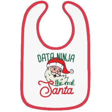 Discover Data Ninja xmas real Santa Data Science Christmas Bibs