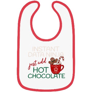 Discover Data Ninja xmas hot Chocolate Christmas Bibs