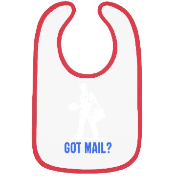 Discover Postal Worker and Mailman Design Bibs