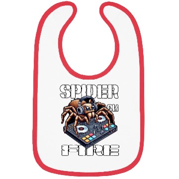 Discover Spider On Fire-spider As A DJ Design Bibs