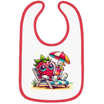 Discover Strawberry Sun Bibs