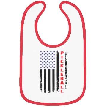 Discover Pickleball US Flag in Black Bibs