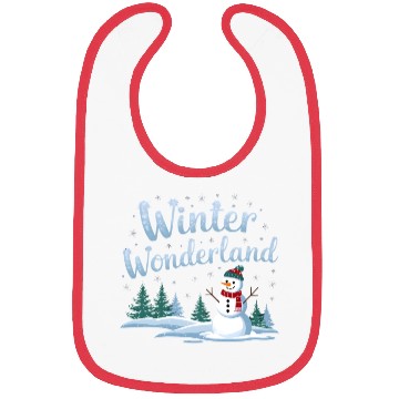 Discover christmas snowman winter wonderland Bibs